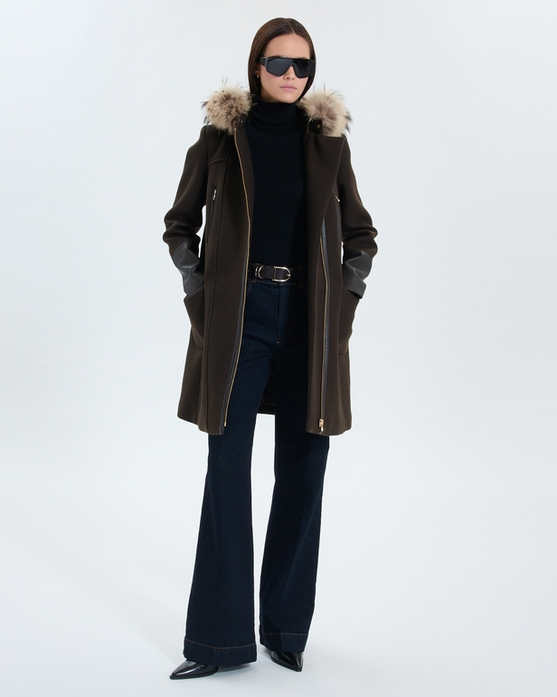 Manteau Gerson Duffle-coat chocolat ZAPA