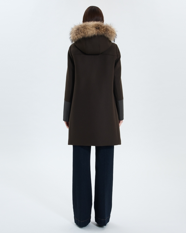 Manteau Gerson Duffle-coat chocolat ZAPA