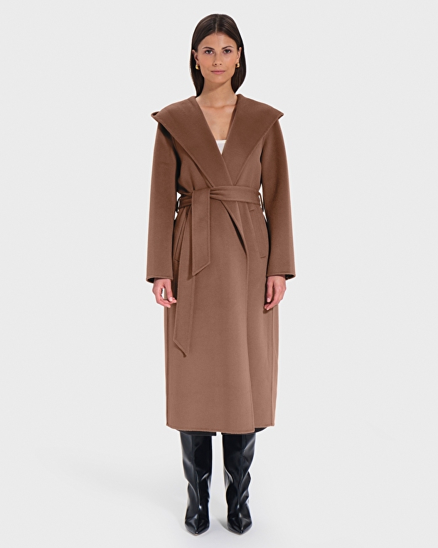 Manteau Mystere Manteau long peignoir camel ZAPA
