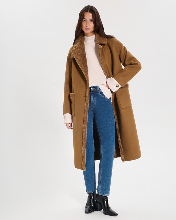 Manteau Myrthe Manteau long noisette ZAPA