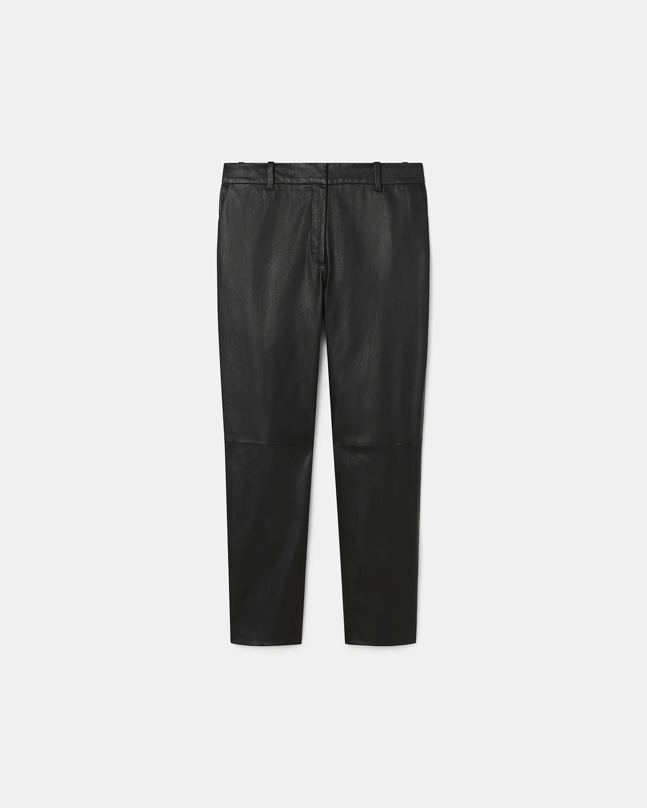 Pantalon Plaisir Pantalon droit en cuir noir ZAPA
