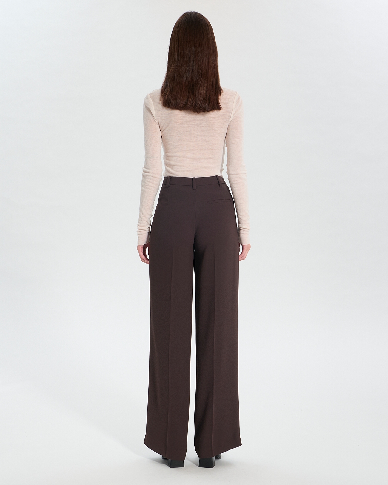 Pantalon Pleyel Pantalon fluide chocolat ZAPA