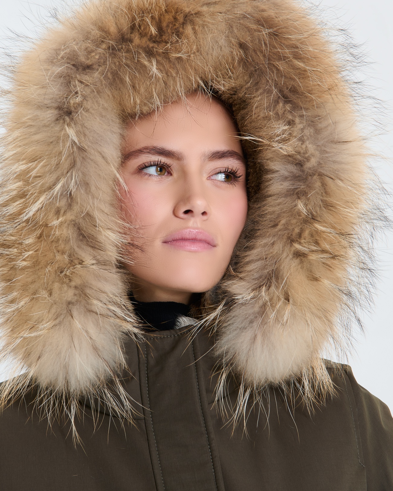 Parka Parson Parka mi-longue kaki ZAPA