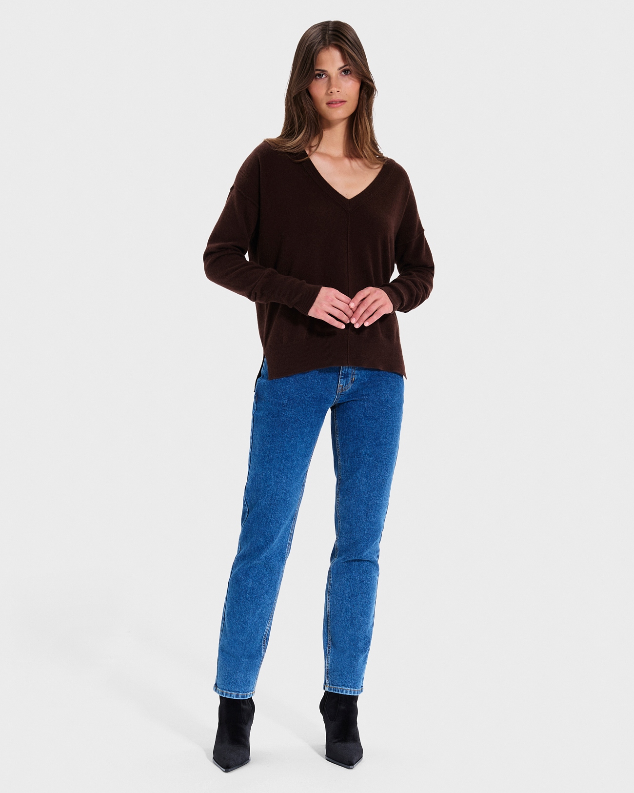 Pull Pucci Pull Pucci chocolat en cachemire ZAPA
