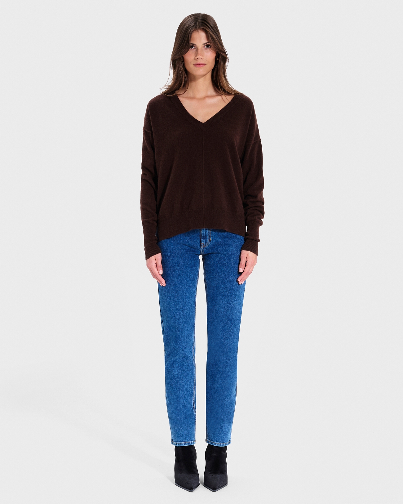 Pull Pucci Pull Pucci chocolat en cachemire ZAPA