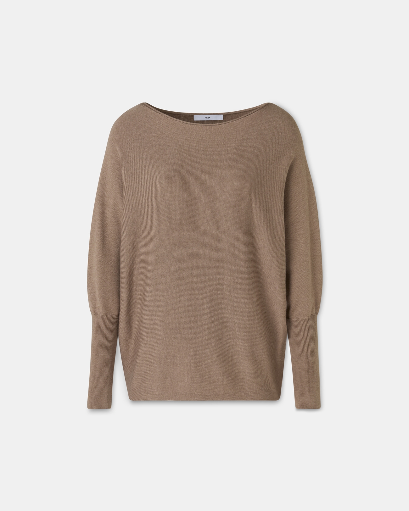 Pull Penseeboat Pull encolure bateau camel ZAPA