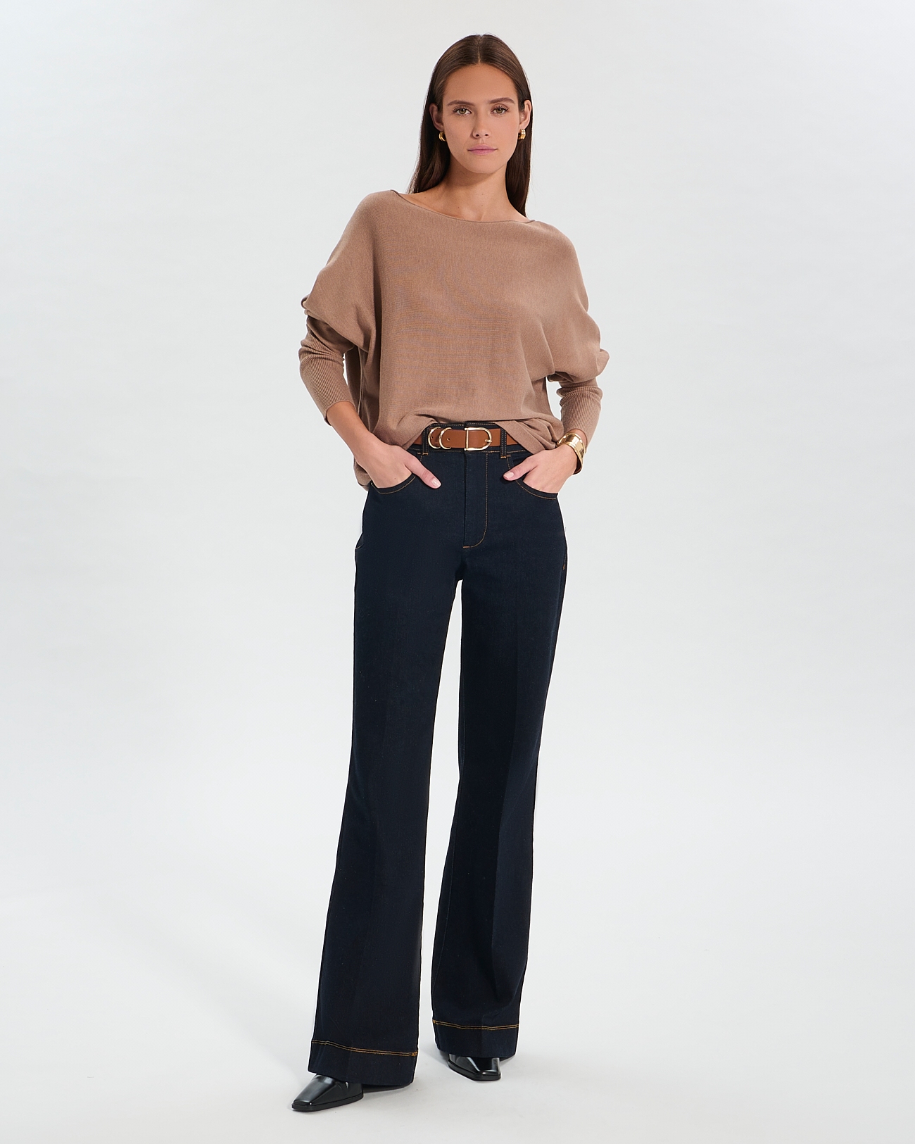 Pull Penseeboat Pull Penseeboat camel en cachemire ZAPA