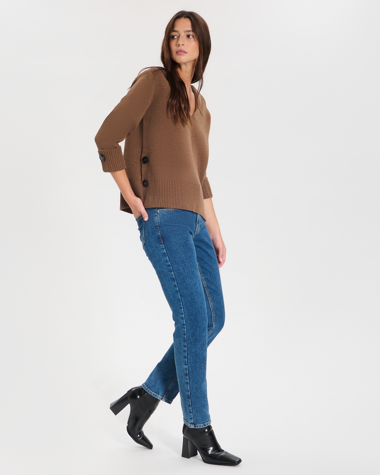 Pull Nilim Pull &agrave; capuche cannelle ZAPA