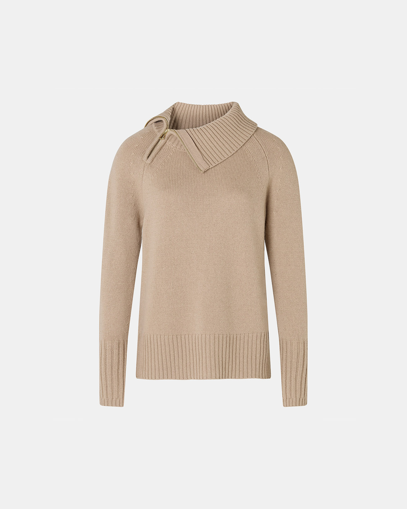 Pull Nuala Pull en laine camel ZAPA