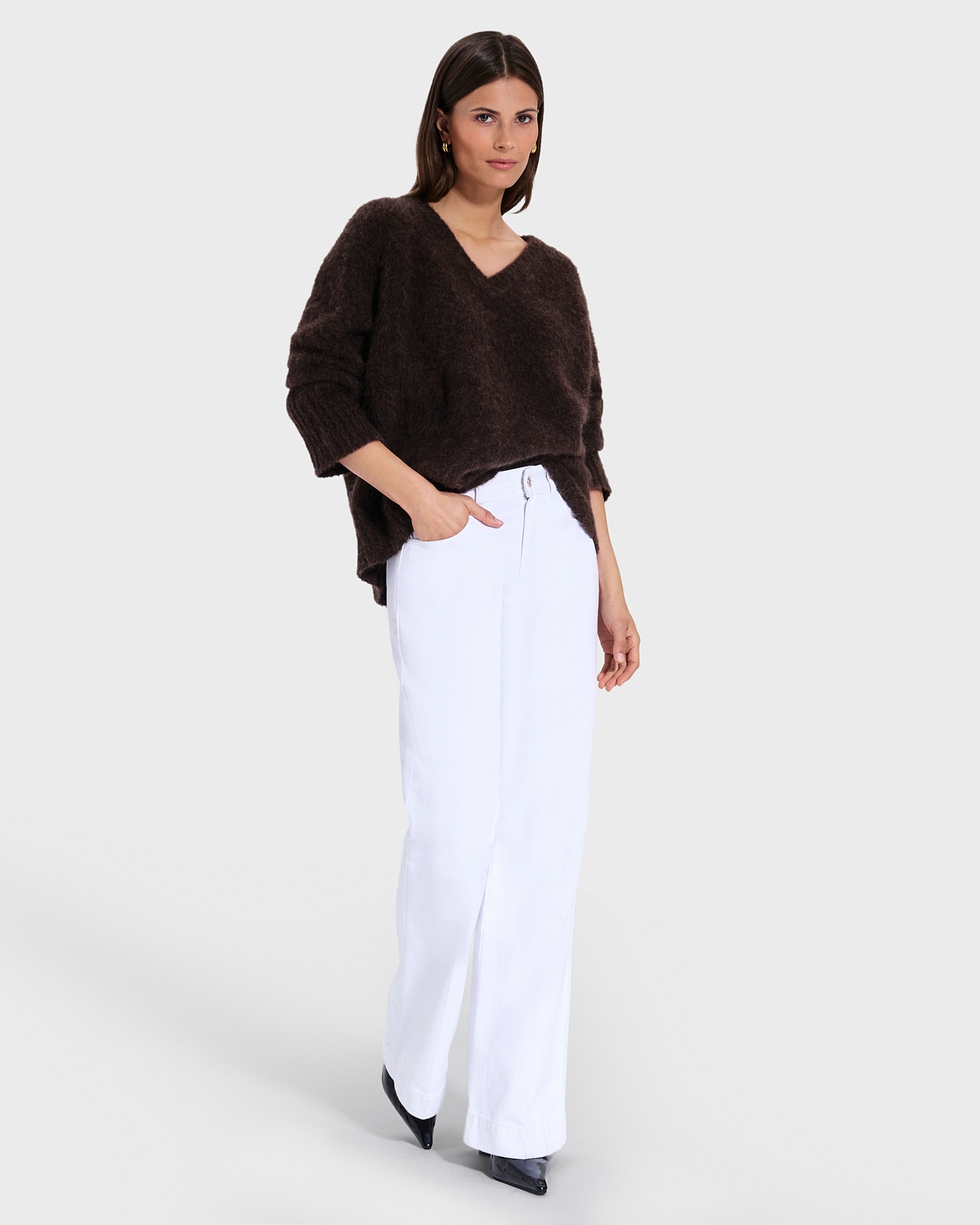 Pull Nuvola Pull col V chocolat ZAPA