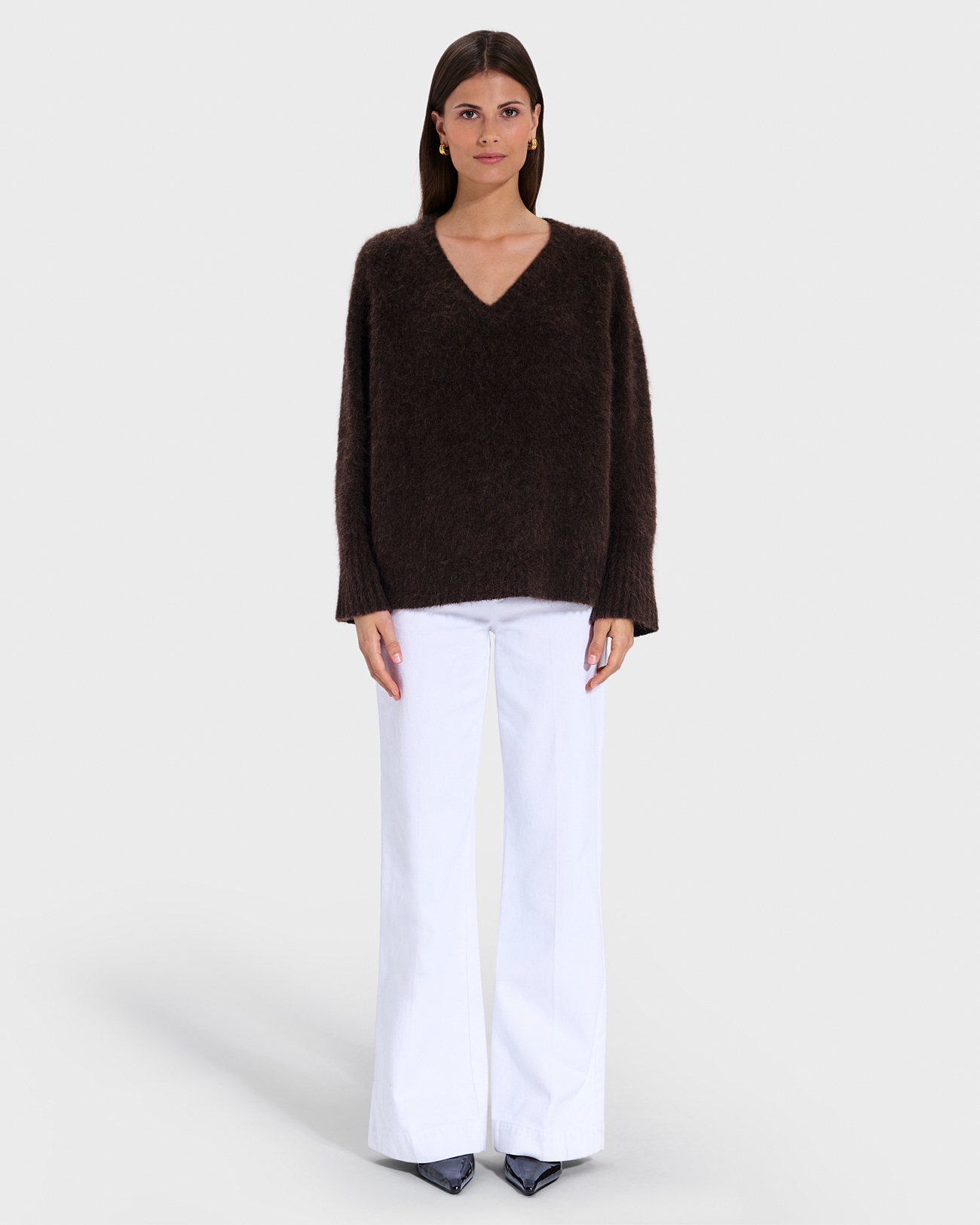Pull Nuvola Pull col V chocolat ZAPA