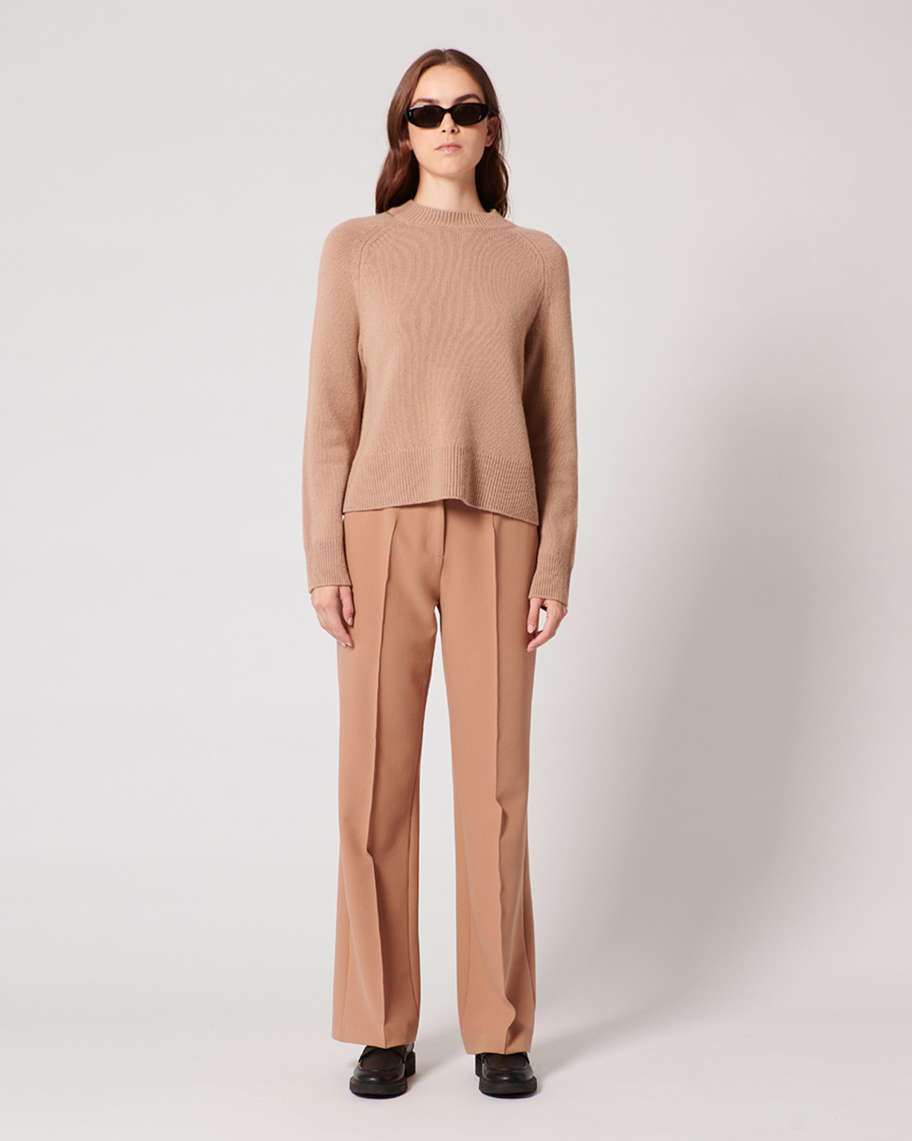 Pull Neona Pull en laine camel ZAPA