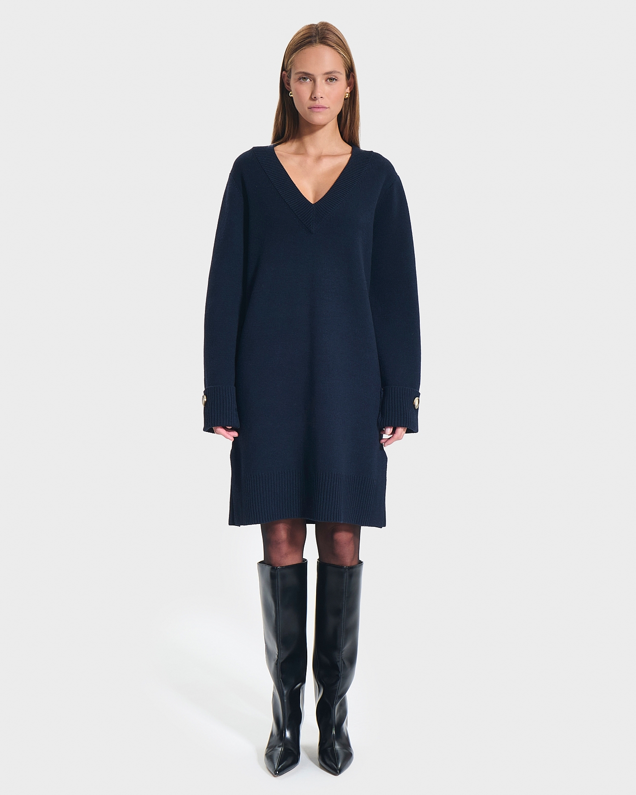 Robe Rigatoni Robe en maille nocturne ZAPA