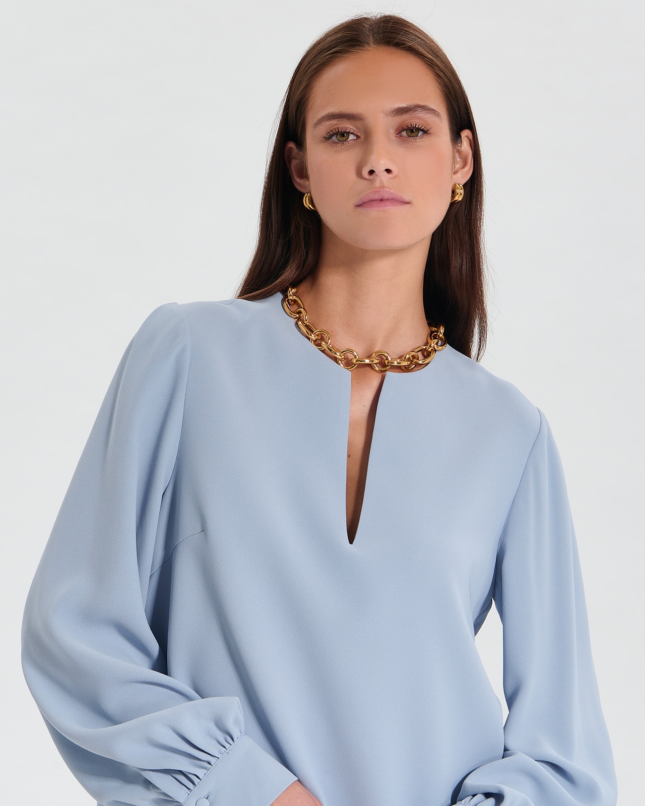 Robe Rheala Robe droite bleu ciel ZAPA
