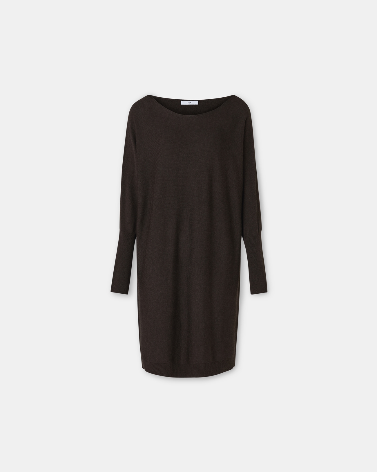 Robe Maille Rendy Robe mi-longue en maille chocolat ZAPA
