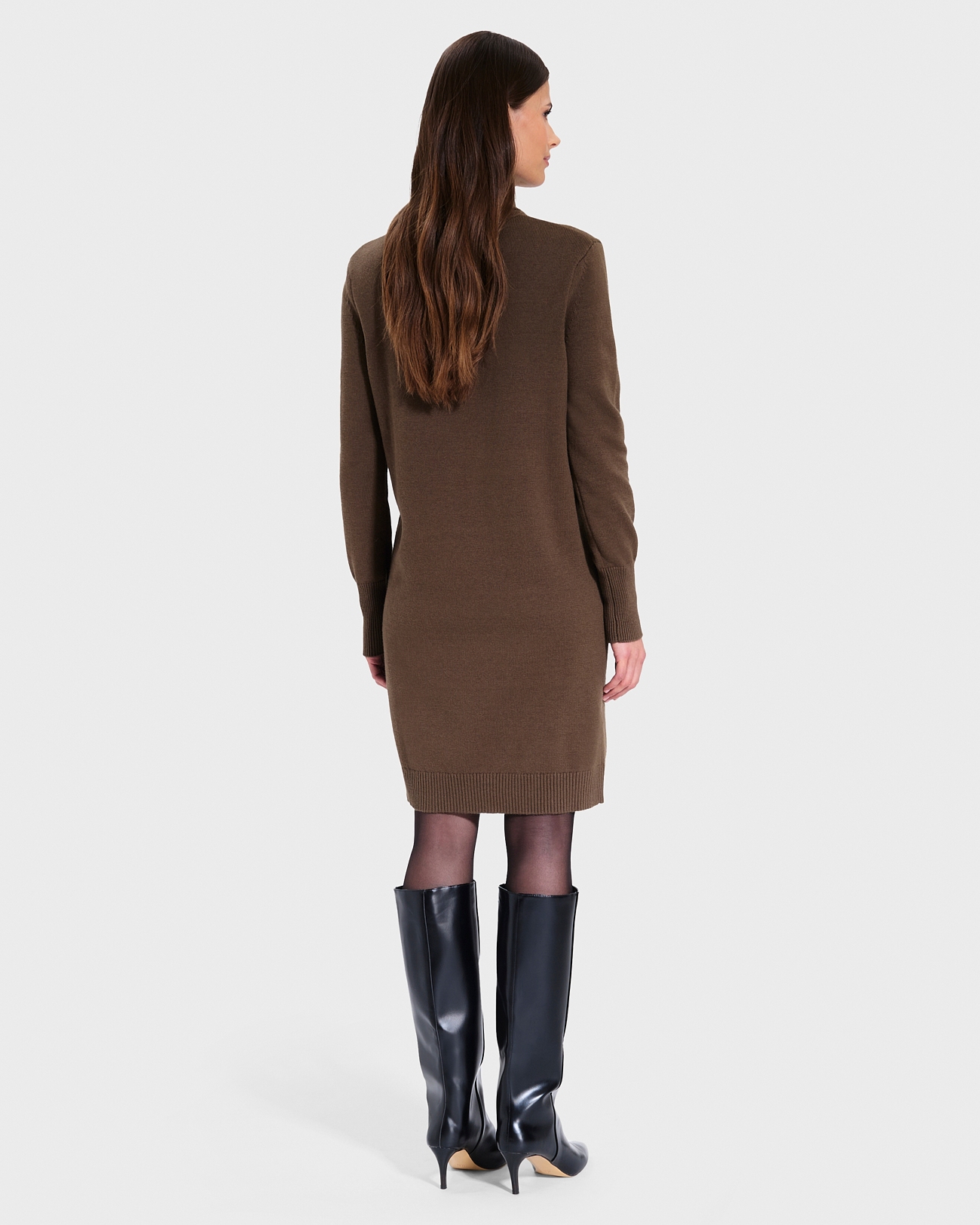 Robe Ruriel Robe en maille kaki ZAPA