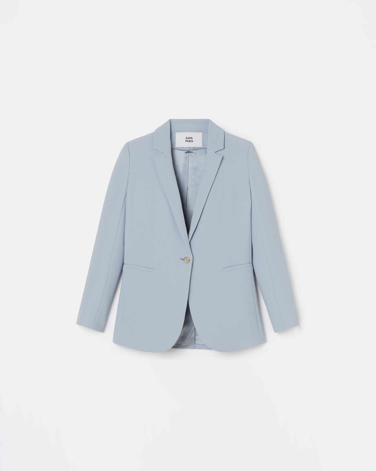 Veste Victorina Veste de costume en cr&ecirc;pe bleu ciel ZAPA