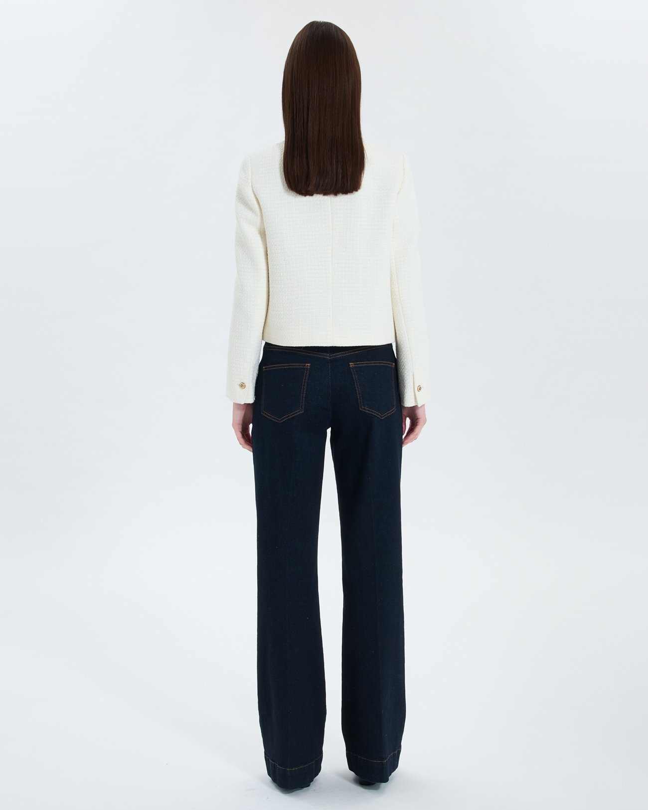 Veste Valse Veste en tweed &eacute;crue ZAPA