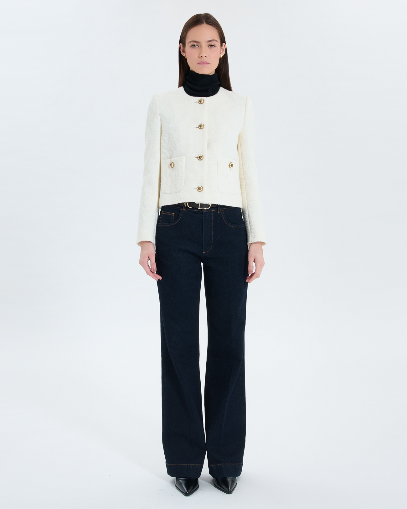 Veste Valse Veste en tweed &eacute;crue ZAPA