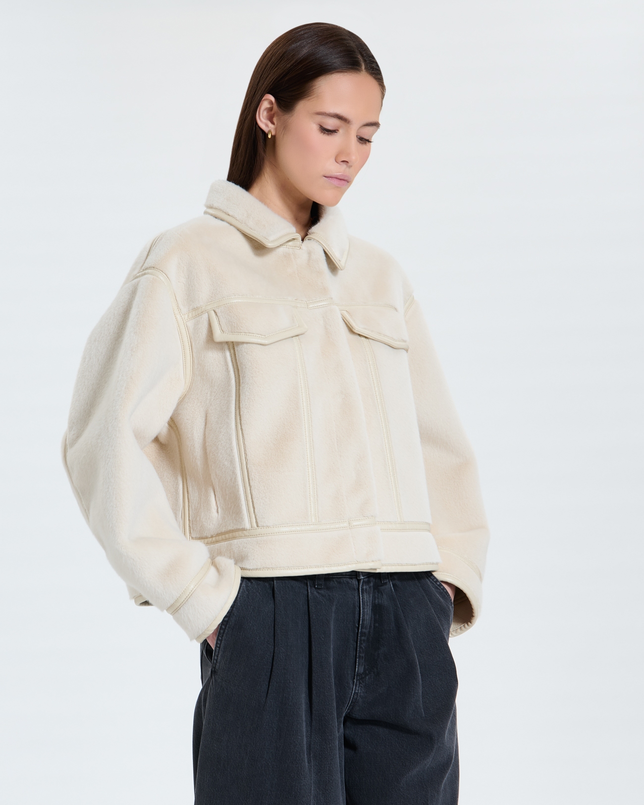 Veste Monge Veste r&eacute;versible &eacute;crue ZAPA