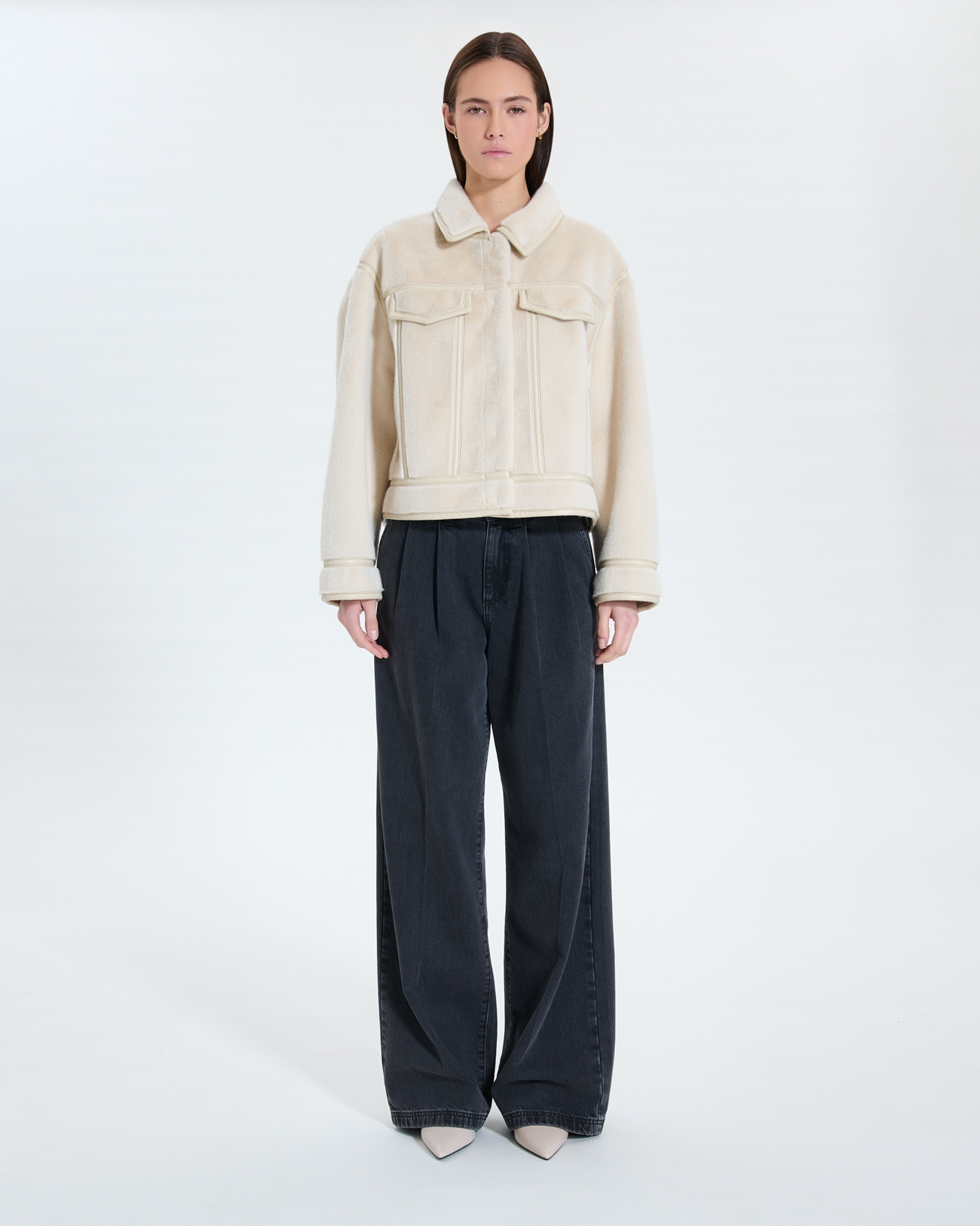 Veste Monge Veste r&eacute;versible &eacute;crue ZAPA