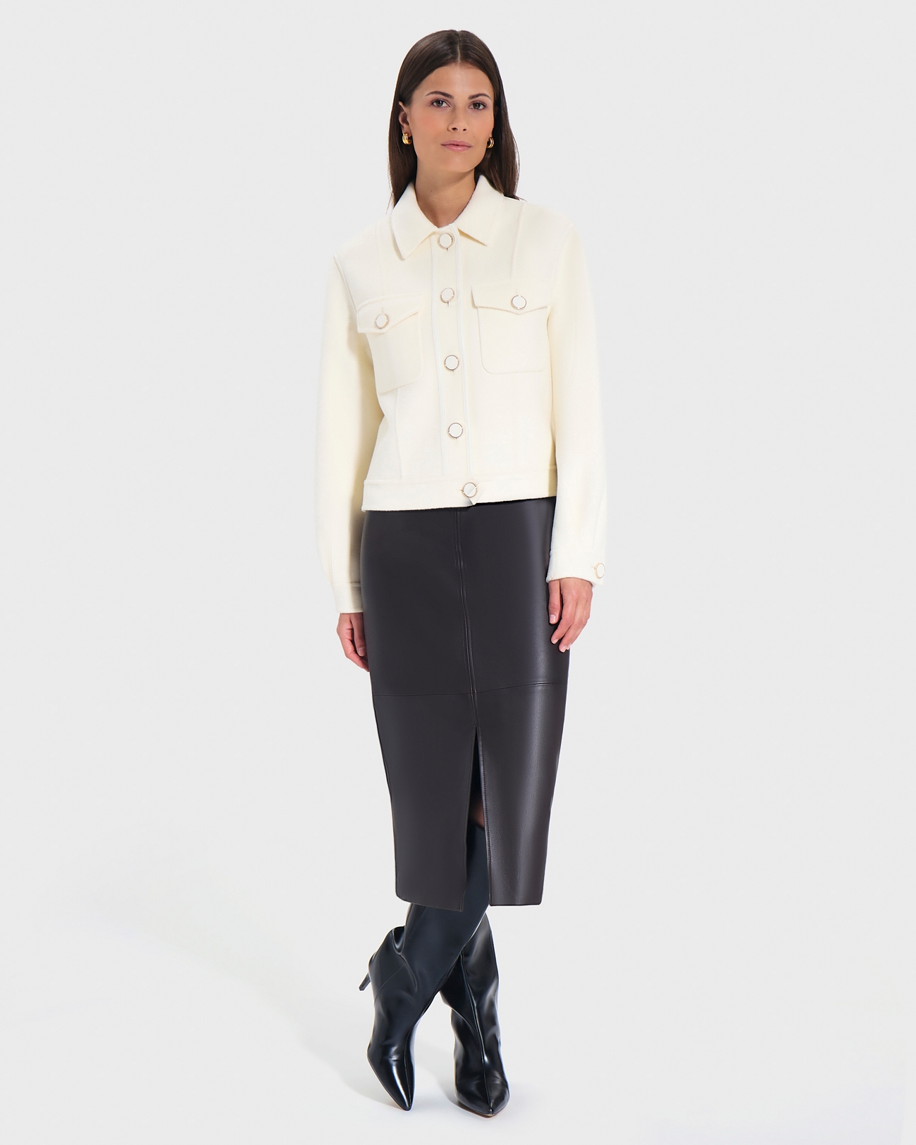 Veste Femme Zapa En Laine - Taille 38 - Couleur Grise - Occasion Très Bon état