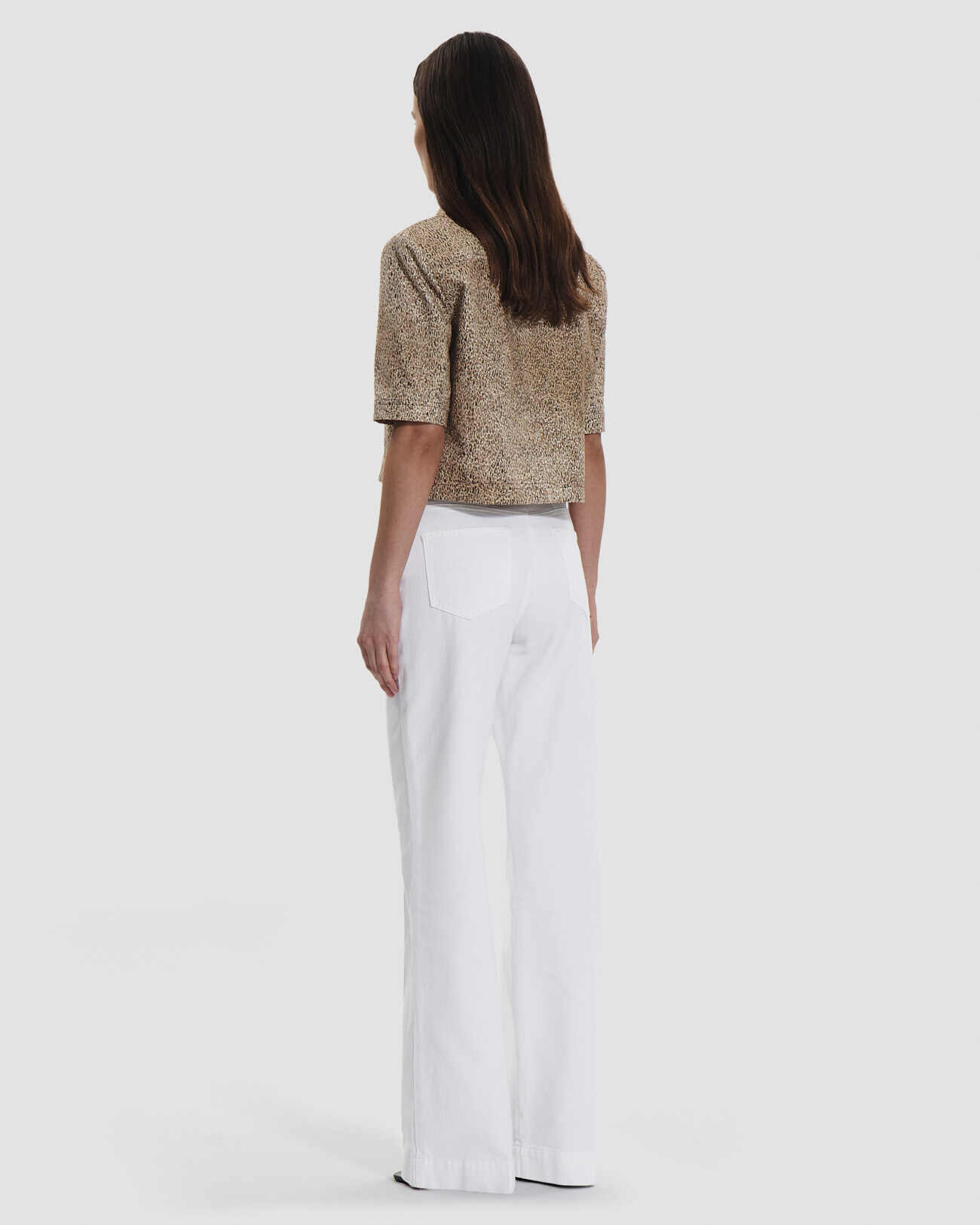 Chemise Celina Chemise courte &agrave; imprim&eacute; L&eacute;opard ZAPA