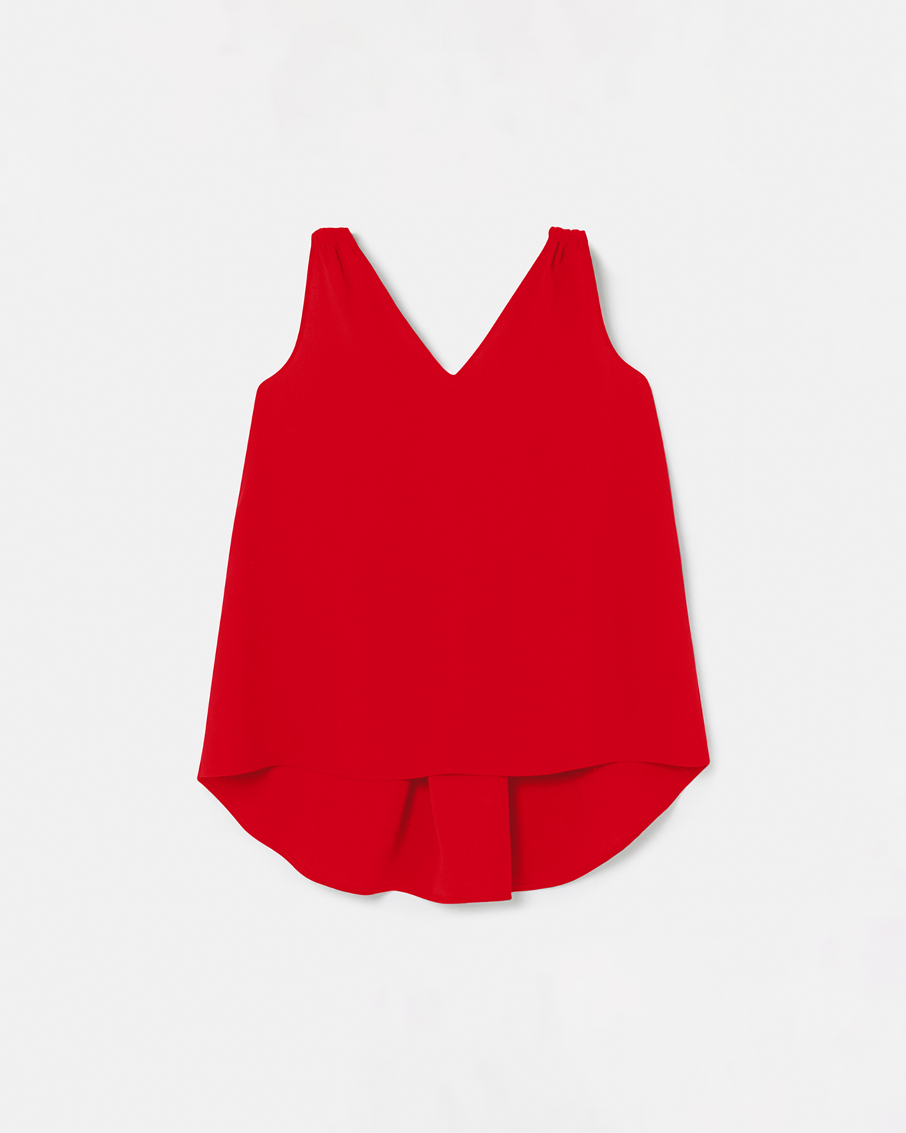 Top Tafie Top d&eacute;bardeur rouge ZAPA