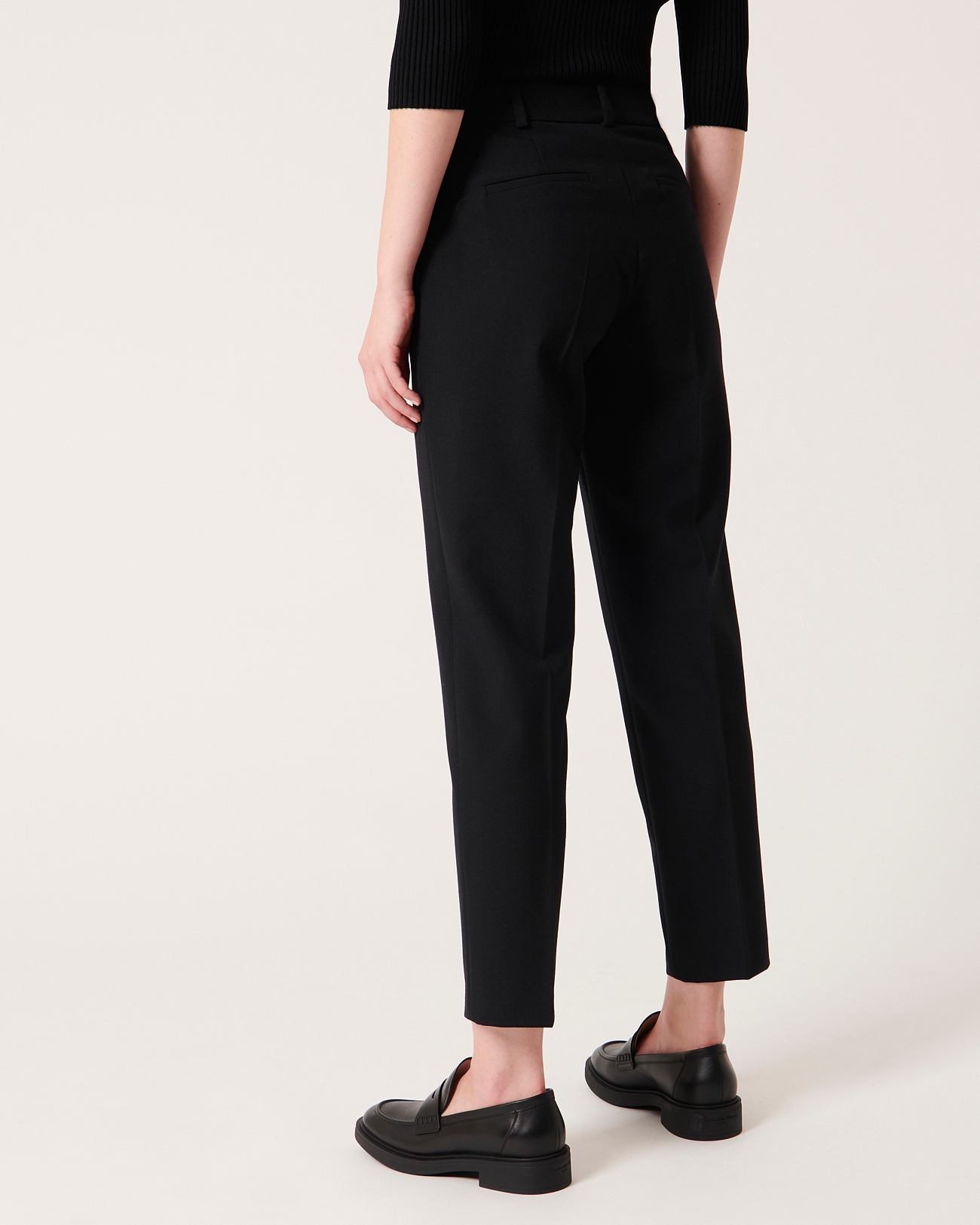 Pantalon paul Pantalon ajust&eacute; noir ZAPA