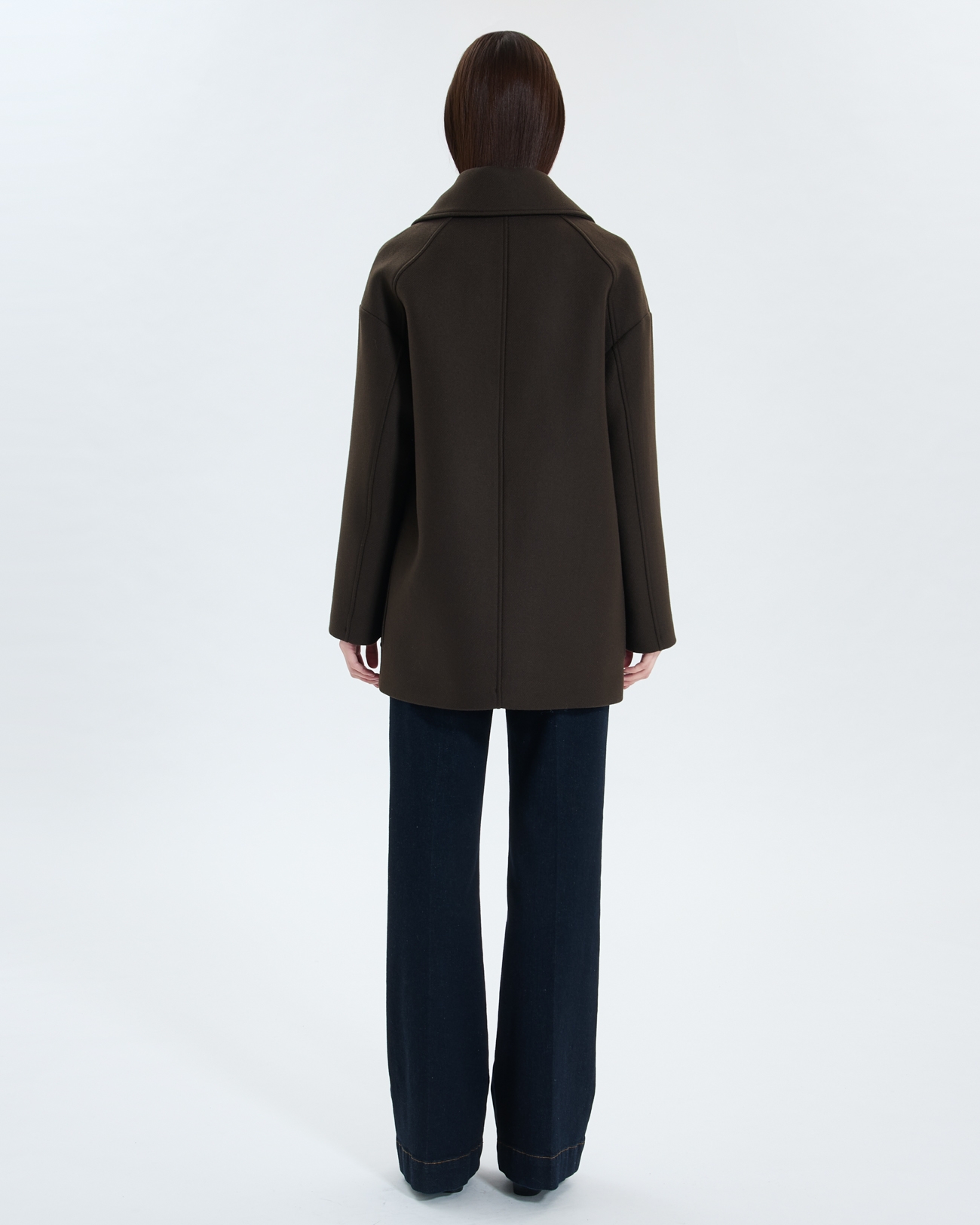 Manteau Femme Zenobia - Marron Café - Taille 4 - Longueur Genou - Occasion Très Bon état