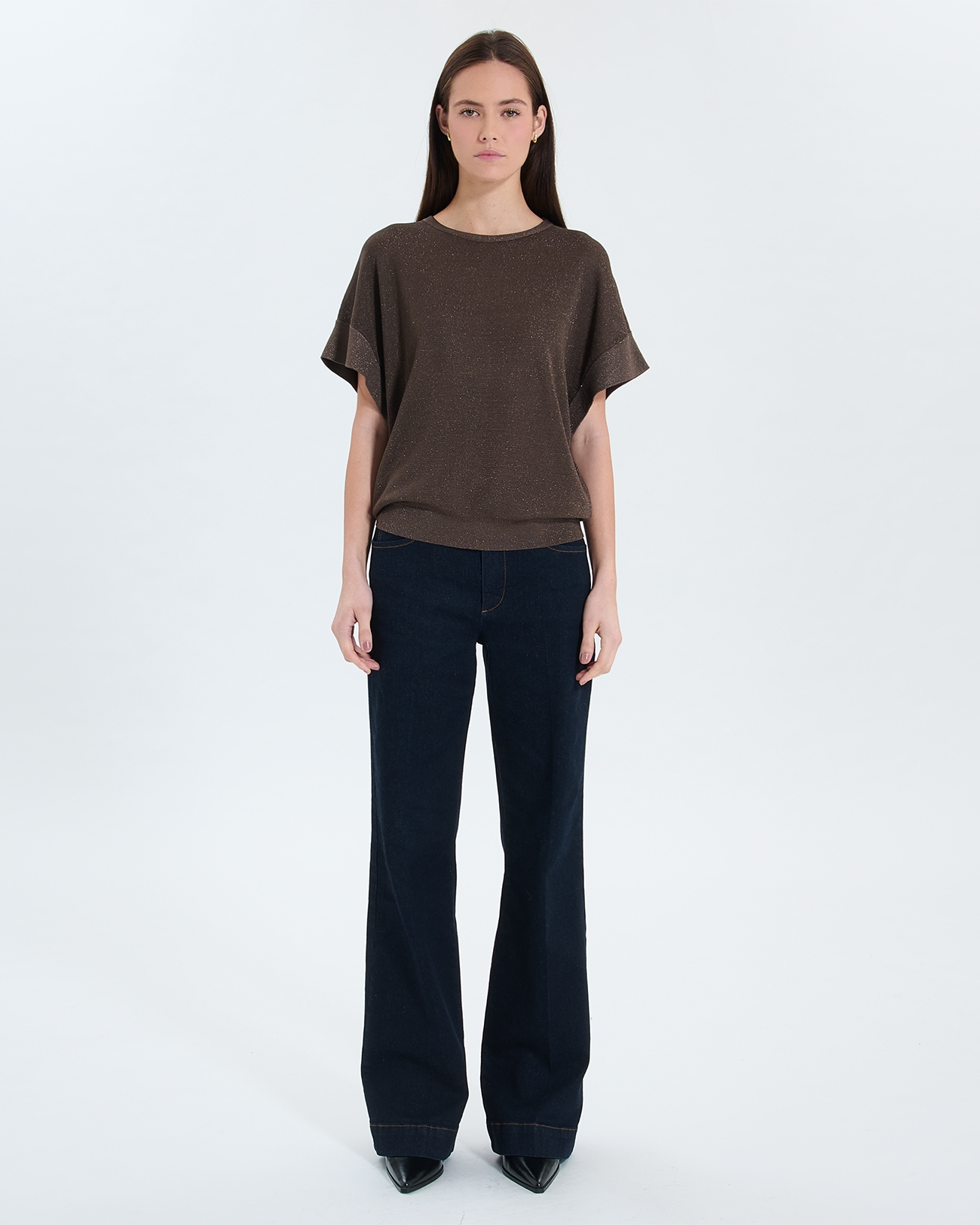 Pull Pradel Pull manches courtes taupe ZAPA