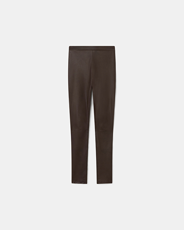 Pantalon Piya Pantalon skinny cuir chocolat ZAPA
