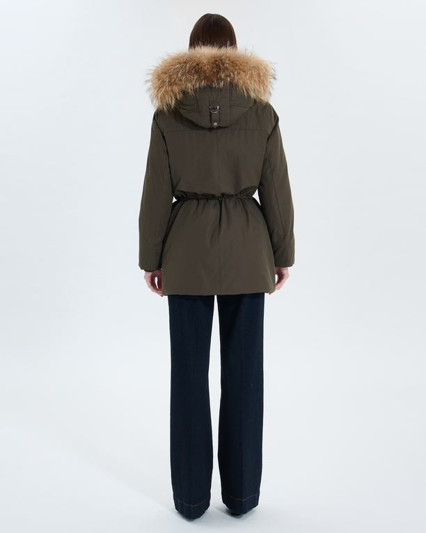 Parka Parson Parka mi-longue kaki ZAPA