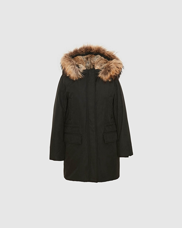 Parka Parson Parka mi-longue noire ZAPA