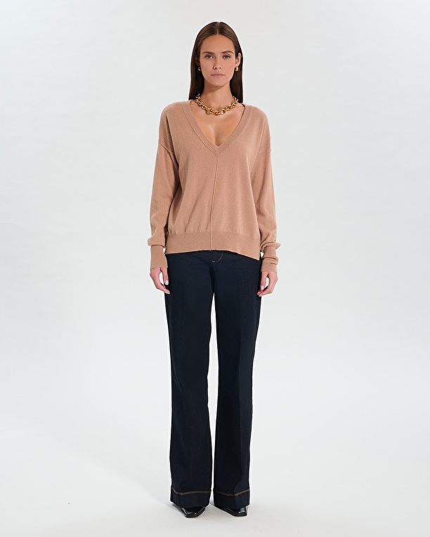 Pull Pucci Pull en cachemire Camel ZAPA