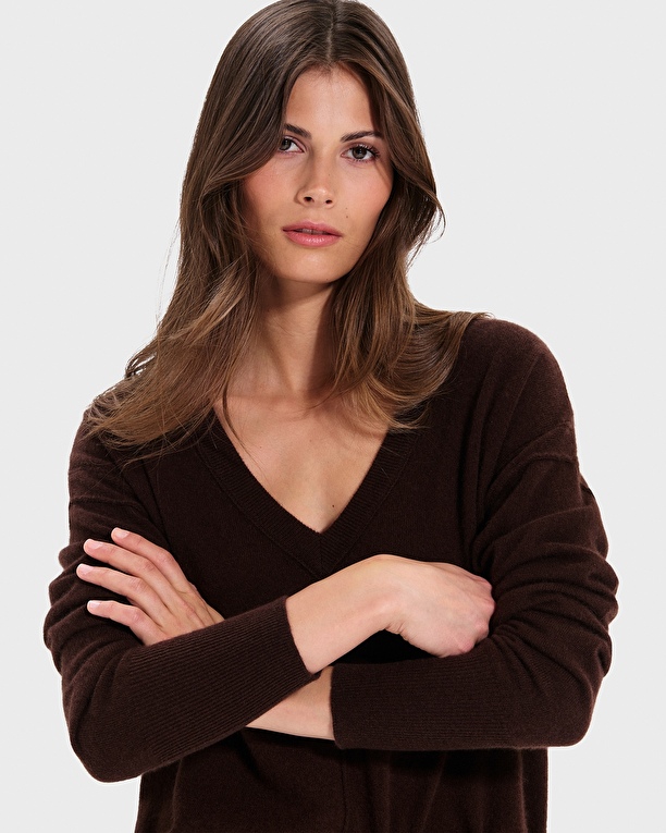 Pull Pucci Pull Pucci chocolat en cachemire ZAPA