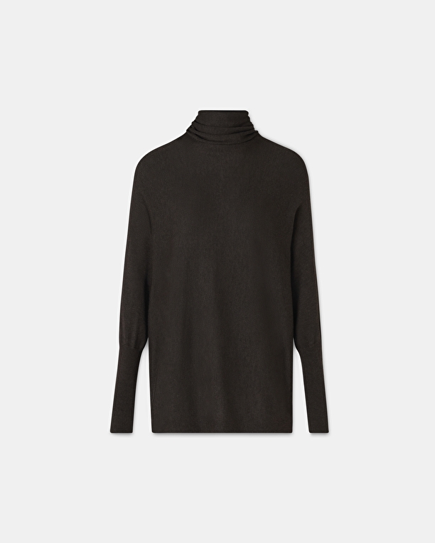 Pull Pruna Pull col roulé chocolat ZAPA