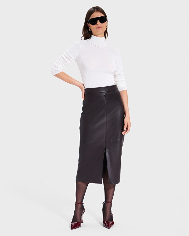 Pull Norvind Pull fin col roulé écru ZAPA