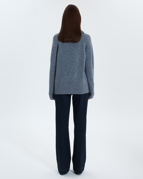 Pull Nuala Pull en laine gris chiné ZAPA