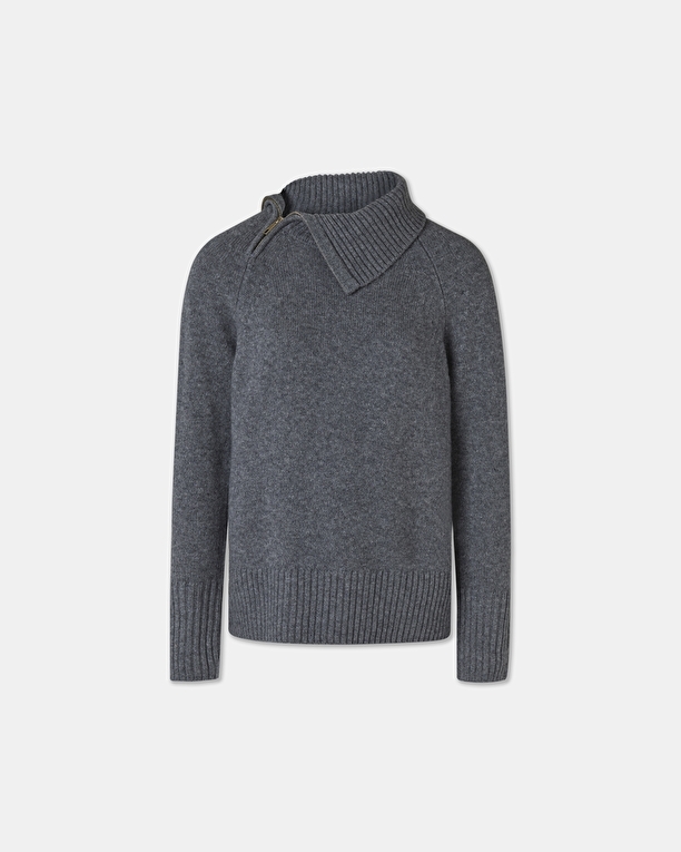 Pull Nuala Pull en laine gris chiné ZAPA
