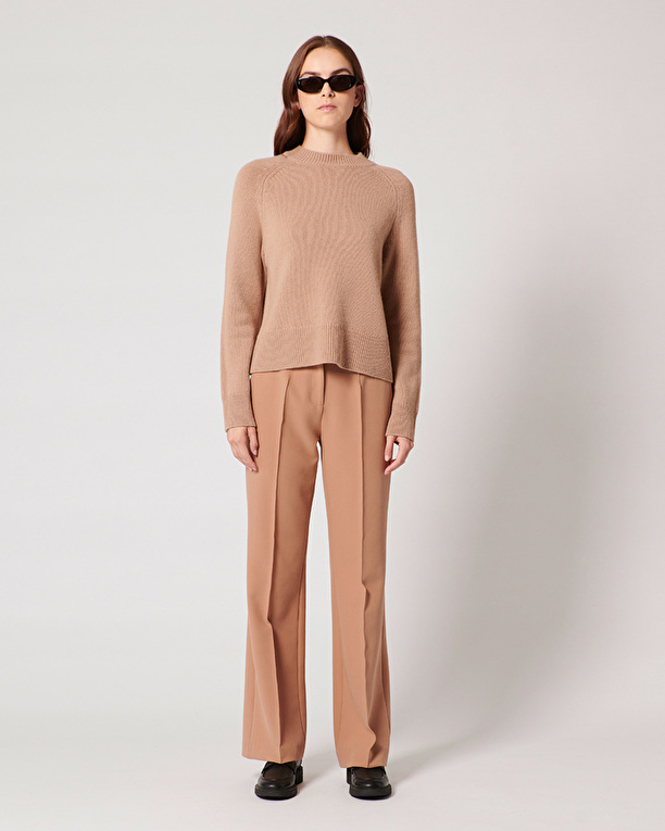 Pull Neona Pull en laine camel ZAPA