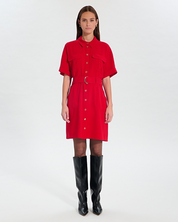 Robe Royo Robe saharienne rouge ZAPA