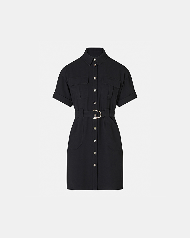 Robe Royo Robe saharienne noire ZAPA