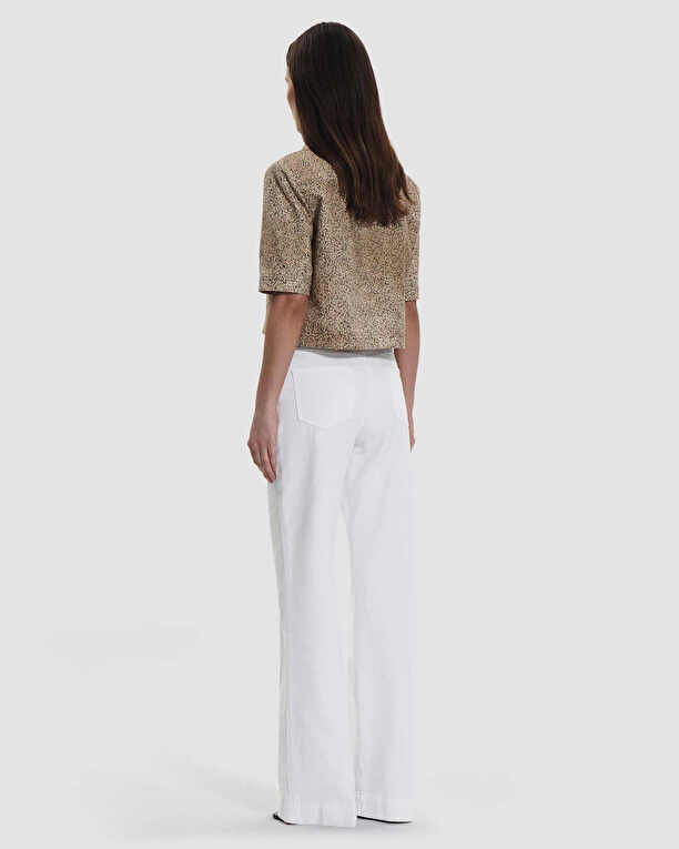 Chemise Celina Chemise courte à imprimé Léopard ZAPA