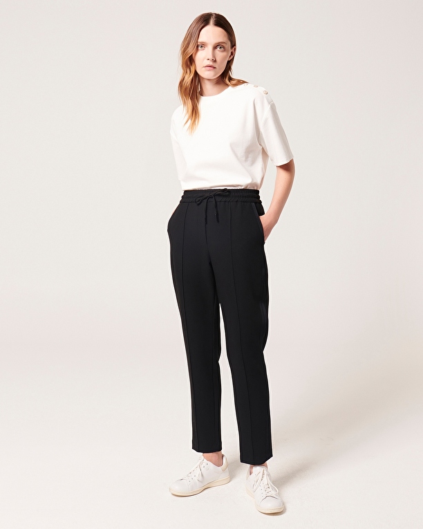 Pantalon Piel Pantalon à taille élastique noir ZAPA