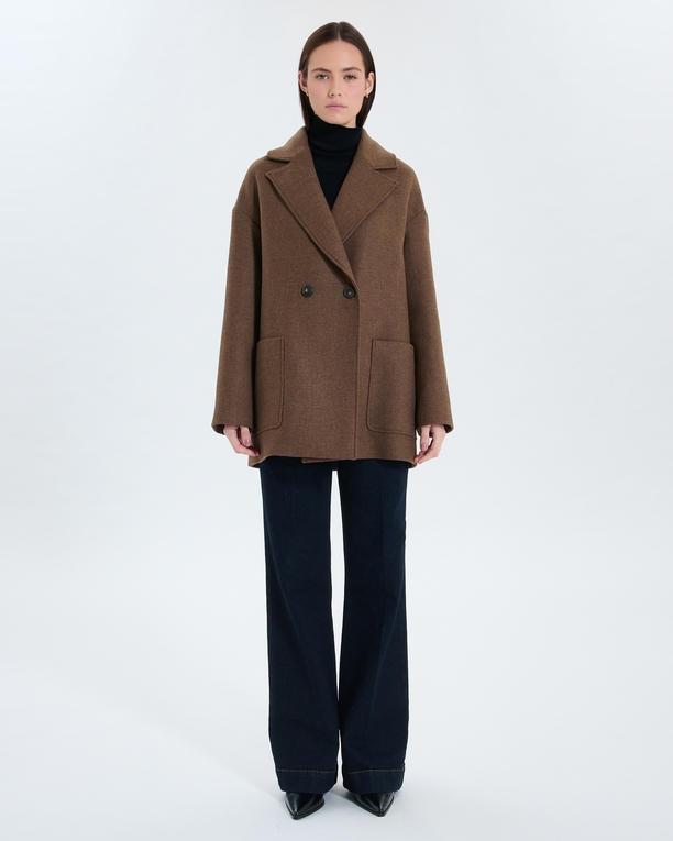 Manteau Mirando Manteau court noisette ZAPA