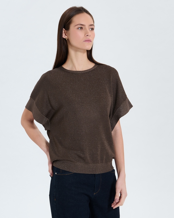 Pull Pradel Pull manches courtes taupe ZAPA