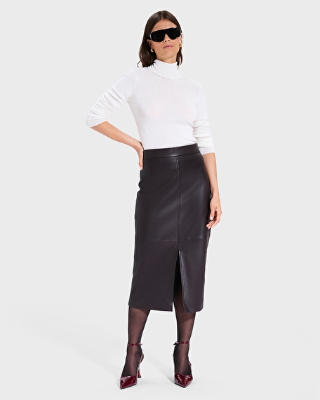 Pull norvind pull fin col roul&eacute; &eacute;cru zapa