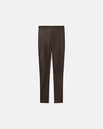 Pantalon Piya Pantalon skinny cuir chocolat ZAPA