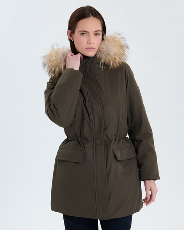 Parka Parson Parka mi-longue kaki ZAPA